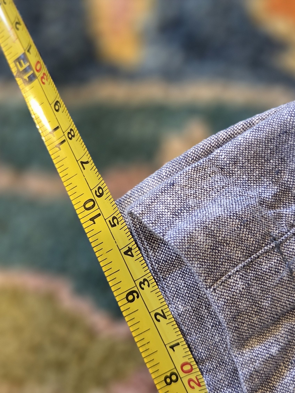 # Habitat Light Greyish Blue Floral Linen-blend Button-front Top & Pants Set - Picture 13 of 16